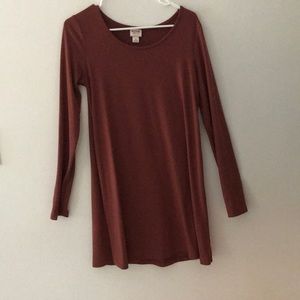 Burnt Orange T-shirt Dress
